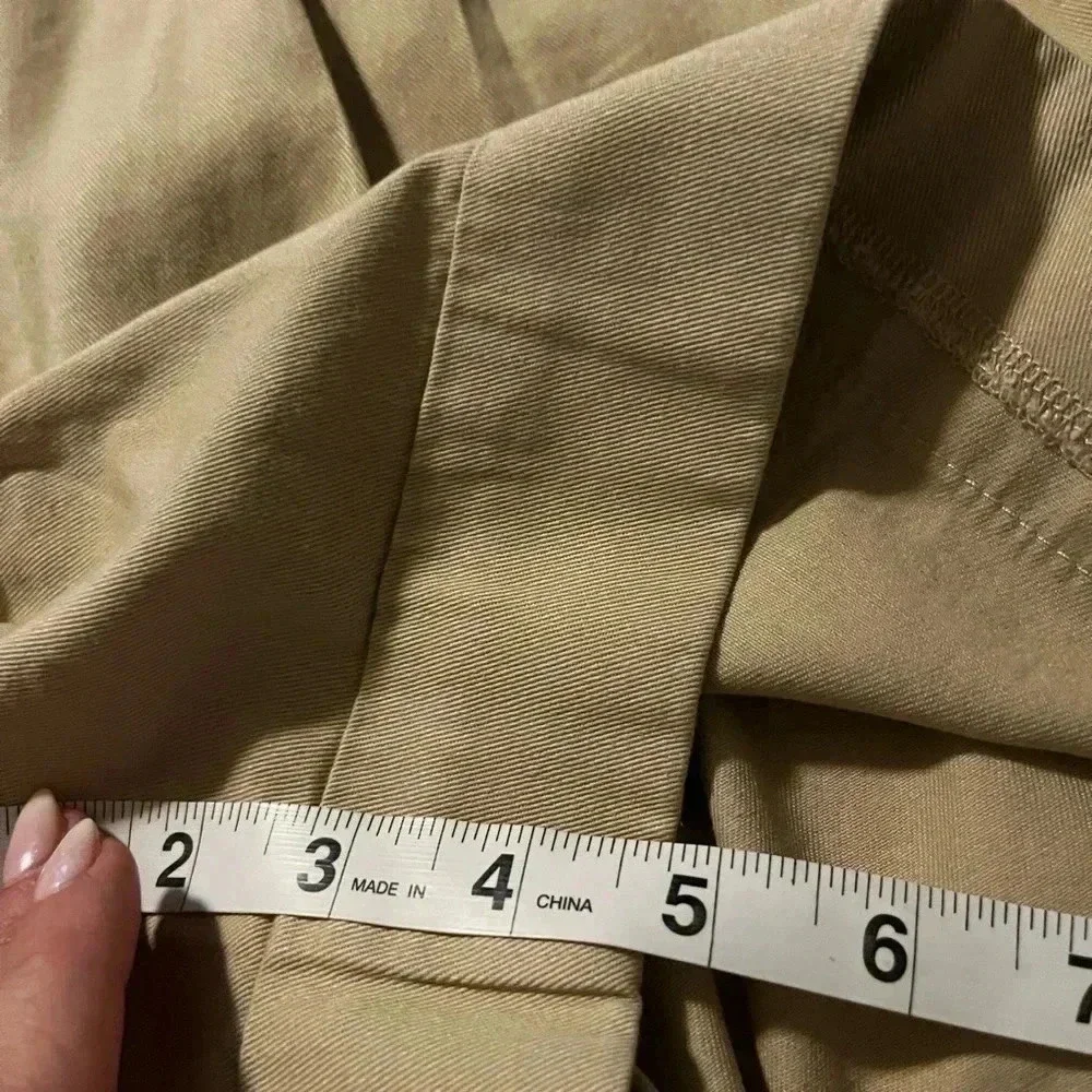 J Crew Shorts Pleated Khaki Chino 4” Inseam NWT Womens Size 16 Cotton - Picture 10 of 11